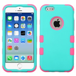 Funda Protector Triple Layer Uso Rudo Iphone 6 Aqua / Fucsia